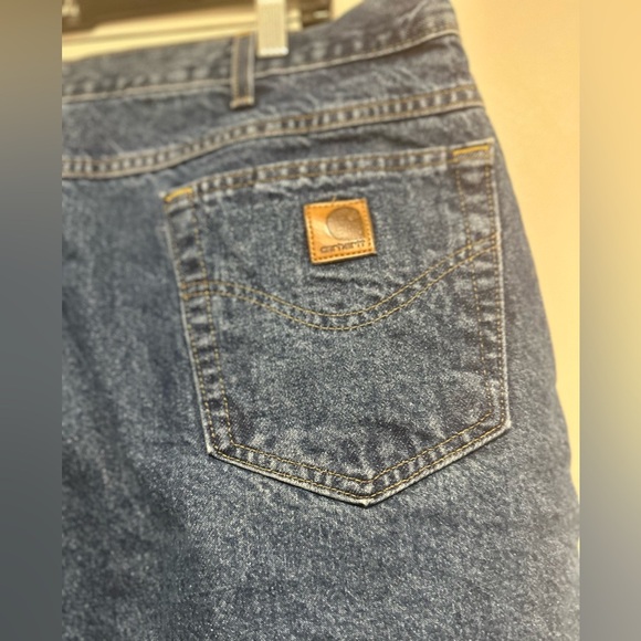 Vintage Y2K ‘02 NWT Mens Carhartt 40x30 B21 DST Relaxed Fit Flannel Lined Jeans - Picture 14 of 16